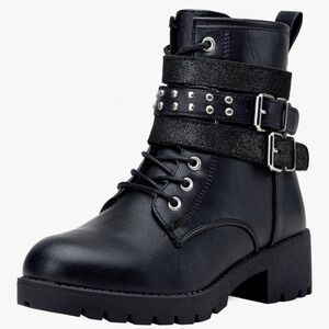 Black Studded Ankle Boots